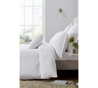 Murmur 'Ari' Cotton Duvet Cover in White | Size: Single Murmur White Single