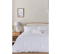 Murmur 'Bea' Cotton Embroidered Duvet Cover Set in White | Size: Super King Murmur White Super King