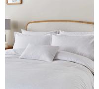 'Bea' Cotton Embroidered Duvet Cover Set Murmur White Single