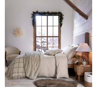 'Laila Brushed Cotton' Fitted Sheet Murmur Cream King Fitted
