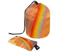 Murmuring Pines Compact Hanging Toiletry Bag with Clear PVC Pockets