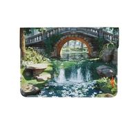 Murmuring stream Premium Leather Laptop Sleeve for MacBook Air 13 Inch | Full-Print PU Leather Protective Case | Stylish Laptop Bag for Women & Men