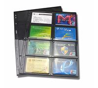 MUROAD Stamp Pages for Stamp Album Binder,10 Sheet (20 Page) Professional Pack,10 Sheet (20 Page) for Stamp Collectors (8 Grids)