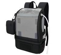 MUROCEA Oxygen Concentrators Backpack - POC Carrying Bag Compatible with Inogen One G3 & G5, Inogen Rove 6, Portable, with Reflective Strips (Black)