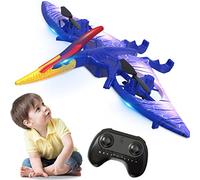 Muross Remote Control Dinosaur Toy Kids Electric Flying Pterodactyl Toy Kids 2.4G RC Animal Toys Simulation Realistic Pterodactyl Toys RC Dino Flying Toys Gift for Kids Boys Girls