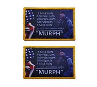 Murph Embroidery Patches, Personalized Military Badges Customized Appliques 3.54 x 2.36 Inch