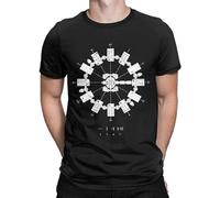 Murph Interstellar T Shirts Men's 100% Cotton T-Shirts Crewneck Space Astronaut Science Fiction Tees Short Sleeve Clothes Black Black M Black M