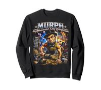 Murph Memorial Day Workout Retro 80's Abraham Lincoln Gym Sweatshirt