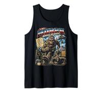 Murph Memorial Day Workout Retro 80's Bigfoot Vintage Gym Tank Top