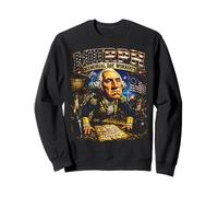 Murph Memorial Day Workout Retro 80's George Washington Gym Sweatshirt