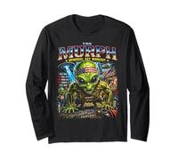 Murph Memorial Day Workout Retro 80's Vintage Space Alien Long Sleeve T-Shirt