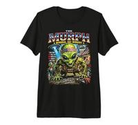 Murph Memorial Day Workout Retro 80's Vintage Space Alien Premium T-Shirt