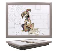 Murphy Mutt Lap Tray Bug Art Collection Cushioned Base Wooden Frame 44x34 cm