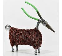 'Murphy' The Colourful Ram Scrap Metal Art Sculpture Ornament Recycled Home Decor made from Upcycled Tools, Nuts and Bolts - 25cm