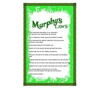 'Murphy's Law' Tea Towel Dish Cloth - Amusing, Funny, Comical, Perfect Gift