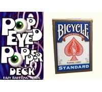 Murphy's Manufacturing Pop Eyed Popper Deck Bicycle (Blue, Magic Trick Game, 13+, Single Player, 52 Cards)