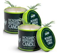 Murphy's Naturals Mosquito Repellent Candle | DEET Free | Made with Plant Based Essential Oils and a Soy/Beeswax Blend | 30 Hour Burn Time | 9oz | 2 Pack