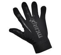 Murphys Gaelic Football Player’s Kid’s Gloves, Premium Latex, GAA Superior Grip, Durable and Breathable Design Elasticated Wristband, Black, 5 - Under 10Y