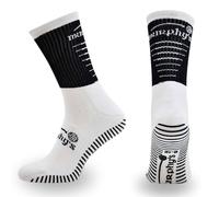 Murphys Unisex Pro Mid Gaa Grip Adult Mens Sport Socks, Black/White, 8-12 EU