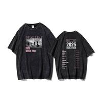 MURQ Deadline Album T-Shirt 2025 World Tour Vintage Graphic Washed Shirt(C,M)