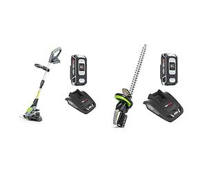 Murray 1697120 18V Lithium-Ion Grass Trimmer Kit IQ18GTK, 30cm Cutting Width & 1697118 18V Lithium-Ion Hedge Trimmer Kit IQ18HTK