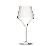 Murray 48cl Wine Glasses, Pack of 6 Lead Free Crystal Angular Bowl Stem Glasses