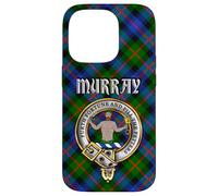 Murray of Atholl Scottish Clan Badge & Tartan Case for iPhone 14 Pro