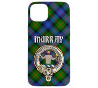 Murray of Atholl Scottish Clan Badge & Tartan Case for iPhone 15 Plus