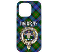 Murray of Atholl Scottish Clan Badge & Tartan Case for iPhone 15 Pro