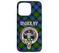 Murray of Atholl Scottish Clan Badge & Tartan Case for iPhone 15 Pro Max