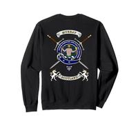 Murray of Atholl Scottish Clan Badge Tartan & Swords (back) Sweatshirt