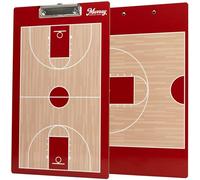 Murray Sporting Goods Basketball Team Colors Dry Erase Coaches Clipboard (Red)