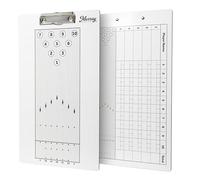 Murray Sporting Goods Dry Erase Whiteboard for Coaches | Double Sided Whiteboard (Bowling)
