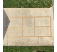 Murray Sporting Goods Pickleball Court Marking Kit | Cardboard Stencil Paint Kit for Driveway, Asphault or Concrete - Regulation Backyard Pickleball Court Kit