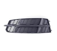 MURRAYLE Left Right Side Front Bumper Fog Light Grill Grille Cover Fit For Audi A6 C7 S-LINE 2014-2018 Black Honeycomb Hex Fog Lamp Grills (Color : Left)