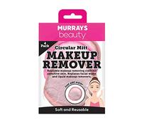 Murrays Double Sided Supersoft Mini Round Make Up Remover Finger Mitt for Sensitive Skin. Bright and Pastel Pink. Just Add Water. 8.5cm. Pack of 4.1 Units