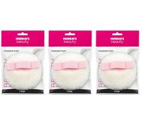 Murrays Manicure Large Powder Puff, 11 cm x 3cm (Pack of 3)