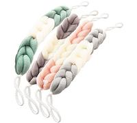 MURRI&MURRDI Back Scrubber Long Loofah for Shower, 4 Pcs Body Sponge Bath Loofah with Handles, Exfoliating Body Scrubber Mesh Sponge for Men & Women Bath Shower Loofah Sponge (4 Colors)