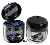MURRI&MURRDI Compact Dental Appliance Organizer, BPA-Free Leakproof Retainer Case with Strainer Basket, Hygienic Travel Soaking Container for Dentures, Aligners, Night Guards, Black
