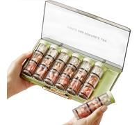 MURRI&MURRDI Large Pill Organizer 3 Times a Day, Weekly Pill Container with 21 Compartments, Large Medicine Case 7 Day, Detachable Pill Dispenser Supplement Pill Box for Vitamins, Fish Oils (Green)