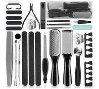 MURRI&MURRDI Pedicure Kit 36 in 1 Foot Files, Professional Pedicure Tools Foot Rasp Foot Dead Skin Remover for Home & Salon Care