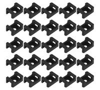 Murtenze 100 Pcs Cable Tie Mount Base, Black Zip Ties Mounting Saddle Type 5 mm Screw Hole, Cord Tie Mount Wire Holder for Home/Outdoor/Garden