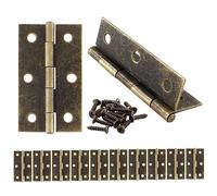 Murtenze 12 Pack 2.5 Inch Door Hinge Cabinet Hinge, Antique Bronze Butt Hinges Ball Bearing Hinges Window Hinges Outdoor Hinges with Mounting Screws