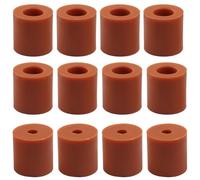 Murtenze 12 Pack 3D Printer Heat Bed Leveling Parts, Silicone Column Solid Mounts Leveling Spring Replacement Part, Silicone Bed Mounts for Ender 3/Ender 3 S1 Pro/CR10 Ender 5 3D Printer (Orange)