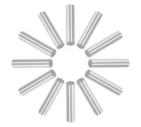 Murtenze 12 Pack 4mm x 20mm Stainless Steel Dowel Pin, Metal Silver Shelf Support Pin Fasten Elements for Shelves