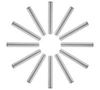 Murtenze 12 Pack 4mm x 30mm Stainless Steel Dowel Pin, Metal Silver Shelf Support Pin Fasten Elements for Shelves