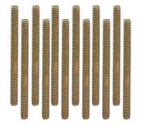 Murtenze 12 Pack Fully Threaded Rod, Color Zinc Plated Rod Carbon Steel Screw, 1/4"-20, 3" Length Thread Screw for Furniture Assembly Fastening