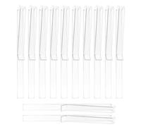 Murtenze 12 Pcs Music Stand Clips, Clear Acrylic Page Holder Transparent Sheet Holder Music Book Read Clip for Outdoor Musicians Composers
