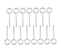 Murtenze 15 Pack 1/8" Standard Hex Dogging Key, Silver Metal Wrench Full Loop Door Key for Push Bar Panic Exit Devices