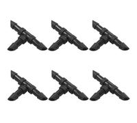 Murtenze 150 Pack Barbed Tee Fittings, 1/4 Inch Sharp End Connectors Drip Irrigation Universal Coupling Fitting for Garden Sprinkler Systems